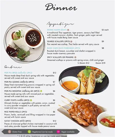 saen thai cuisine menu